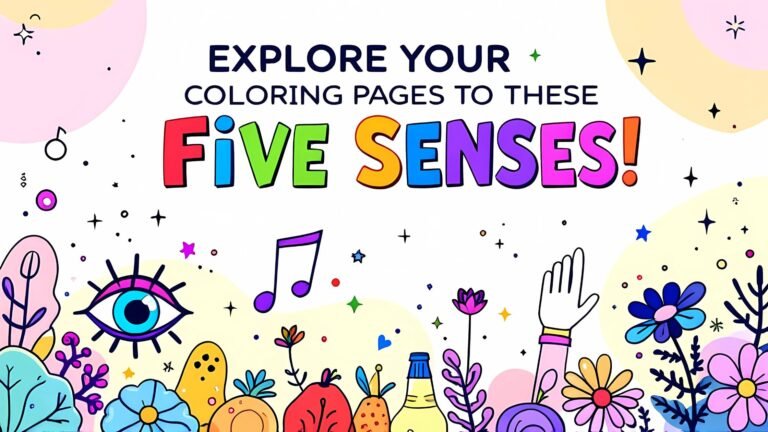 15 Free 5 Senses Coloring Pages (PDF Printables)