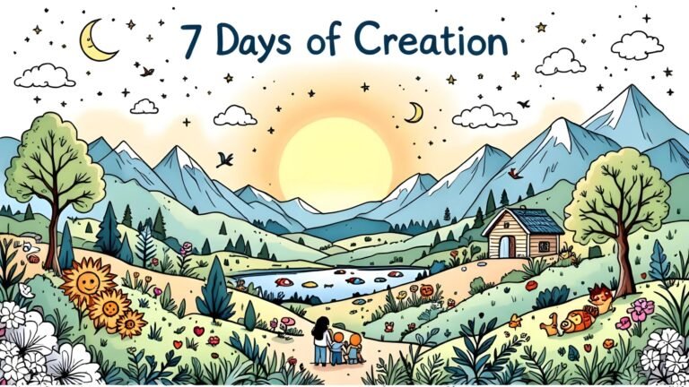 15 Free 7 Days of Creation Coloring Pages (PDF Printables)