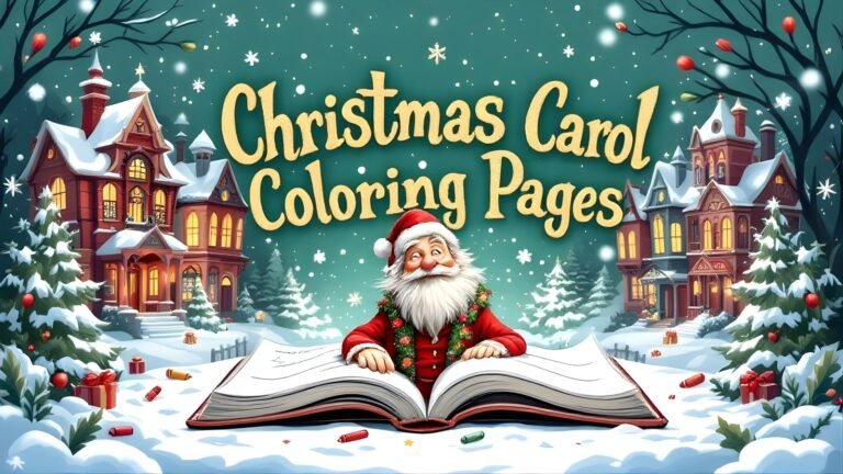 15 Free A Christmas Carol Coloring Pages (PDF Printables)