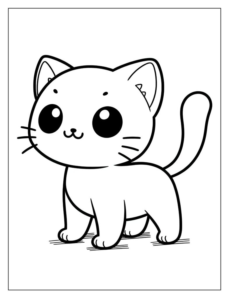 A cat striking a cute pose, perhaps sitting upright or playfully batting at something.
