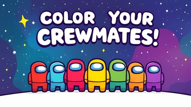 Free Printable Among Us Coloring Pages – 16 Free Printables for Sussy Fun!