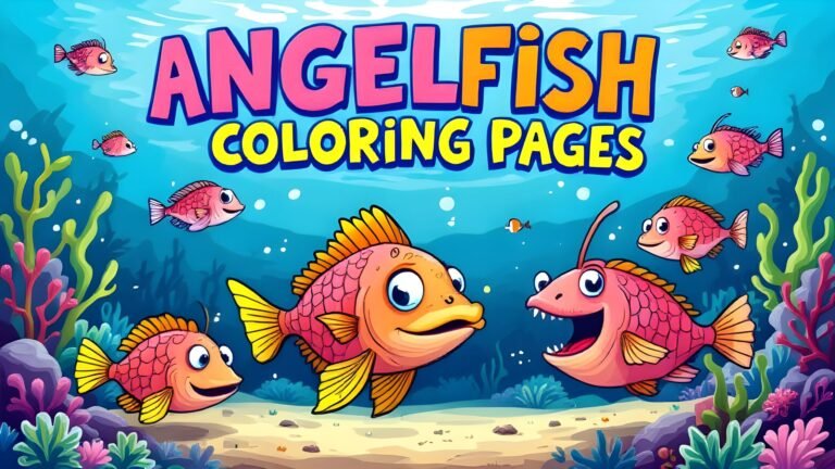 15 Free Angler Fish Coloring Pages (PDF Printables)