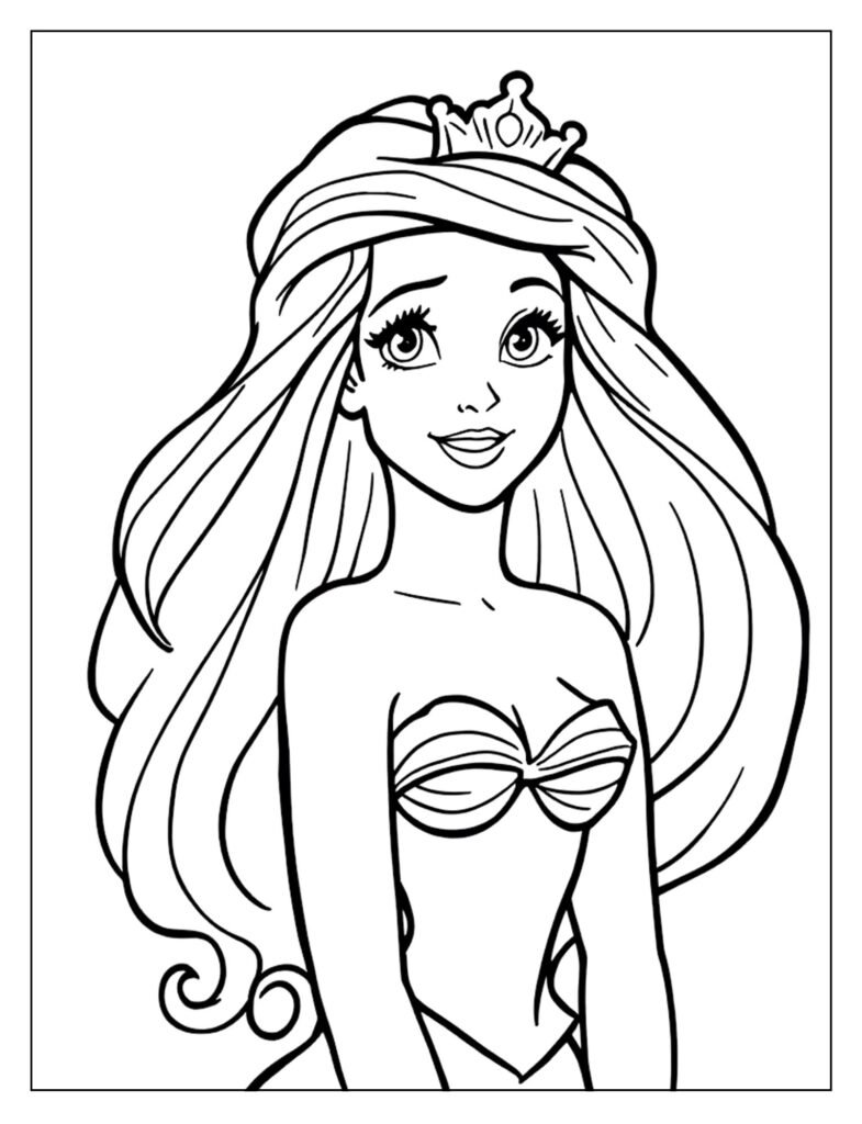 Ariel using her magical voice to charm sea creatures or interact with underwater elements.