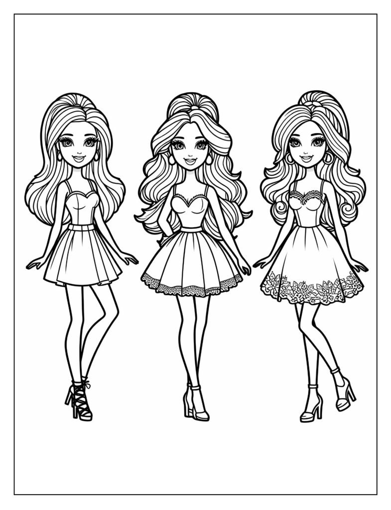 Barbie with her sisters Skipper, Stacie, and Chelsea, highlighting family bonds and sisterhood.