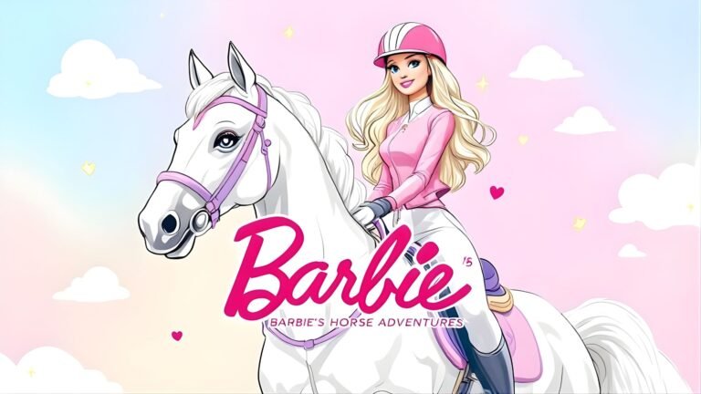 15 Free Barbie on a Horse Coloring Pages (PDF Printables)