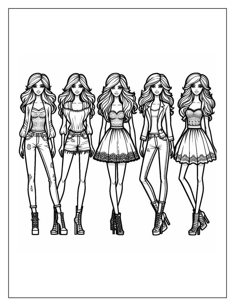 Barbie with her best friends, showcasing the importance of friendship and social connections.