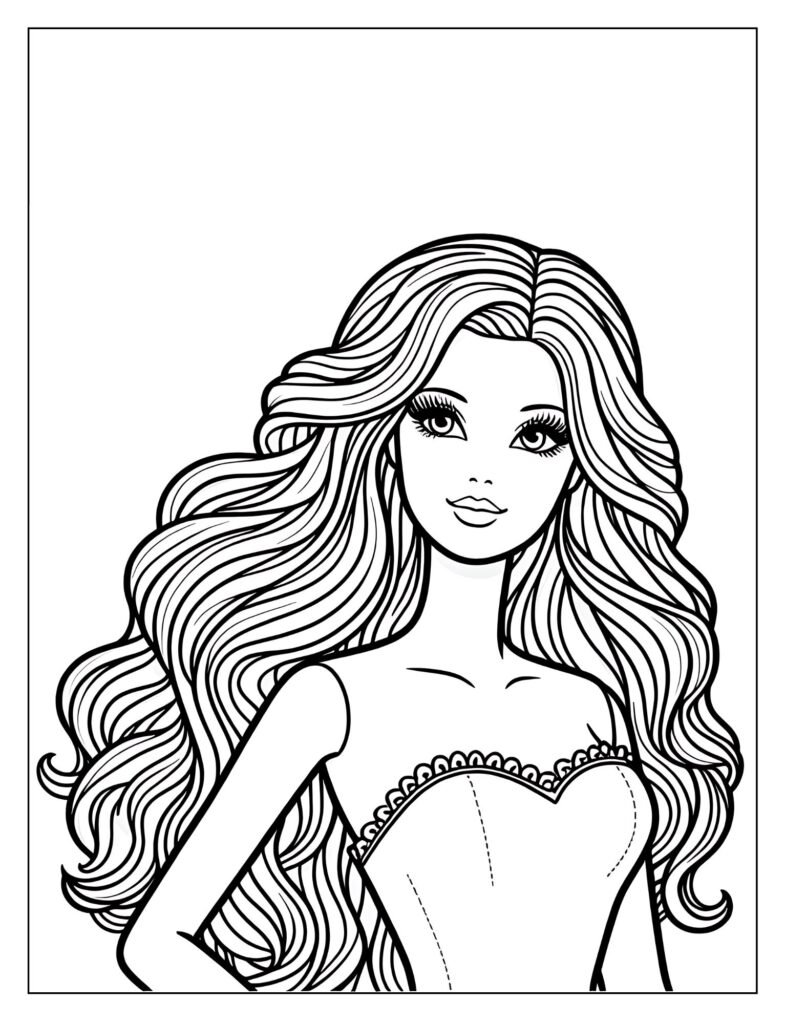 Barbie designing clothes in her fashion studio, promoting creativity and career aspirations.