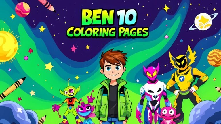 Ben 10 Coloring Pages – 16 Free Printables for Alien Transforming Fun!