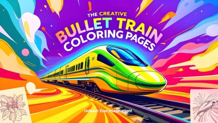 15 Free Bullet Train Coloring Pages (PDF Printables)