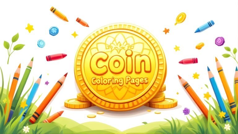 15 Free Coin Coloring Pages (PDF Printables)