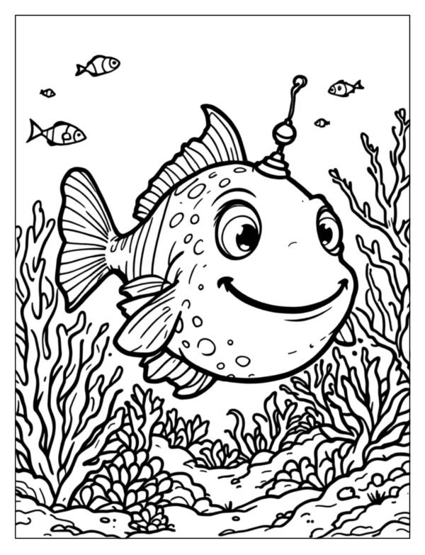 15 Free Angler Fish Coloring Pages (PDF Printables) - Freentable
