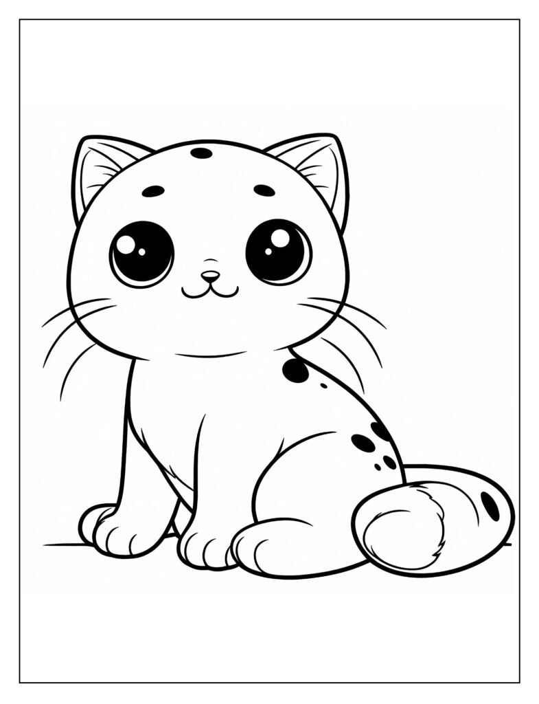 A playful kitten with soft fur and a curious expression.