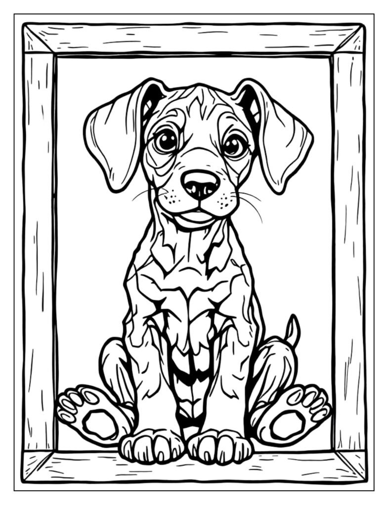 An illustration or diagram of a Doberman's skeletal or muscular structure.