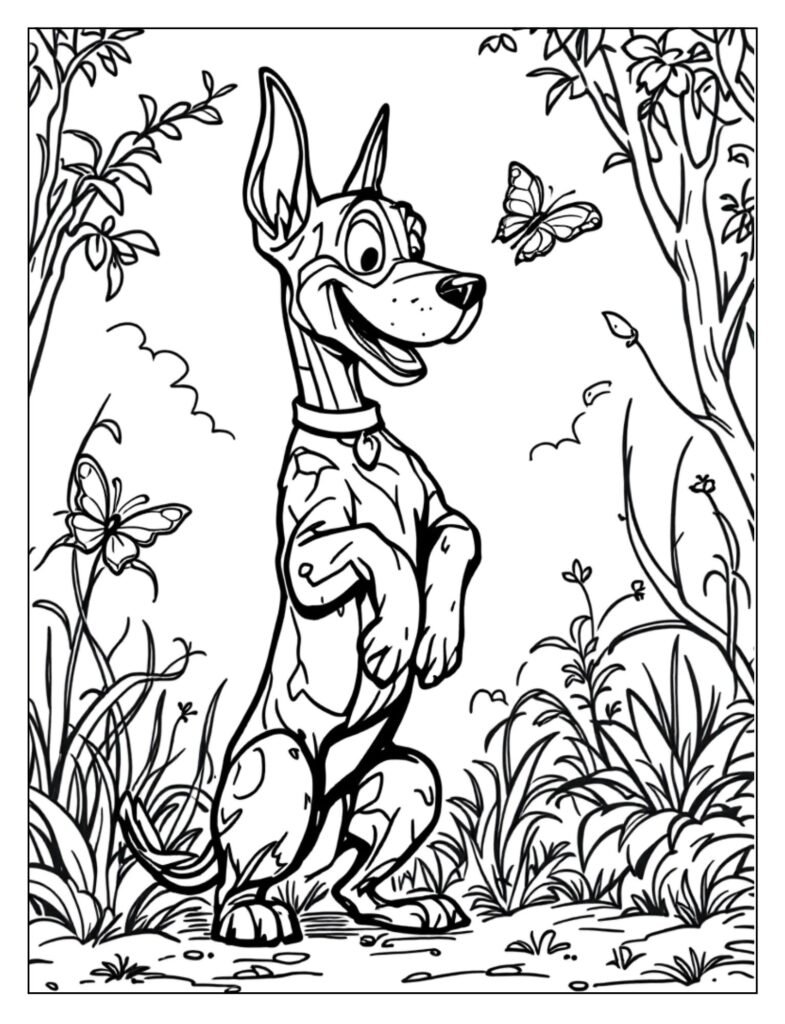 A clear image of a Doberman Pinscher, showcasing its breed characteristics.