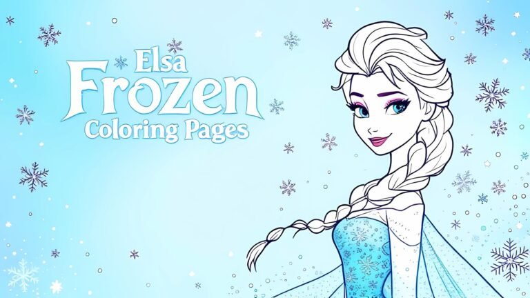 Free Printable Elsa Frozen Coloring Pages – 15 Free Printables Full of Magic, Ice, and Adventure!