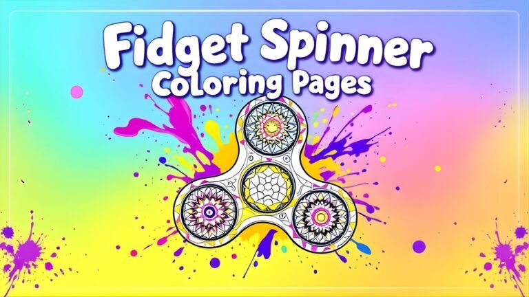 15 Free Fidget Spinner Coloring Pages (PDF Printables)