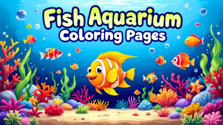 15 Free Fish Aquarium Coloring Pages (PDF Printables)