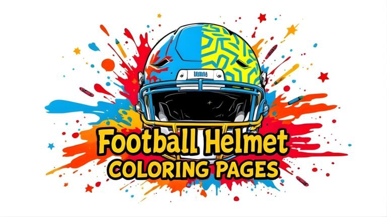 15 Free Football Helmet Coloring Pages (PDF Printables)