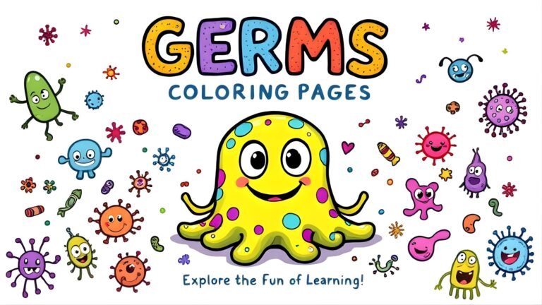 15 Free Germs Coloring Pages (PDF Printables)