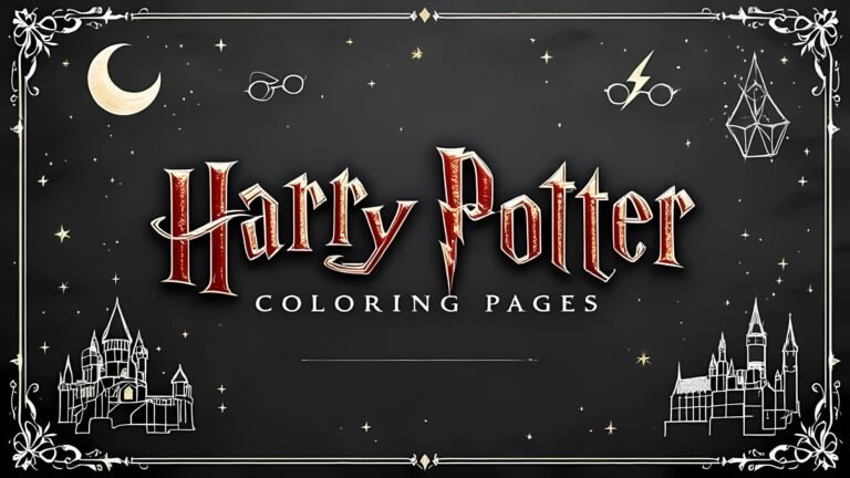 Harry Potter Coloring Pages – 14 Free Printables for Wizards and Muggles Alike!