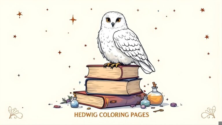 Hedwig Coloring Pages