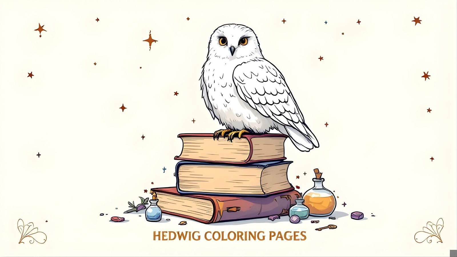 Hedwig Coloring Pages