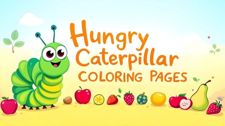 15 Free Hungry Caterpillar Coloring Pages (PDF Printables)