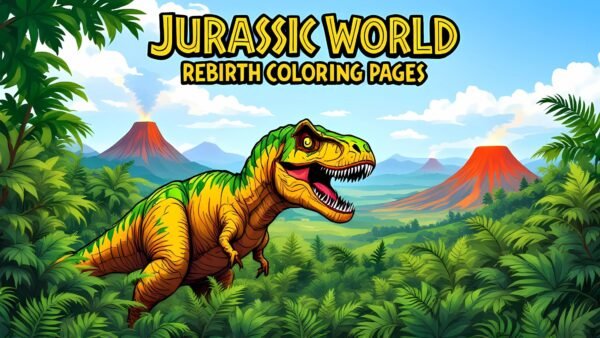 Free Printable Jurassic World Rebirth Coloring Pages - Freentable