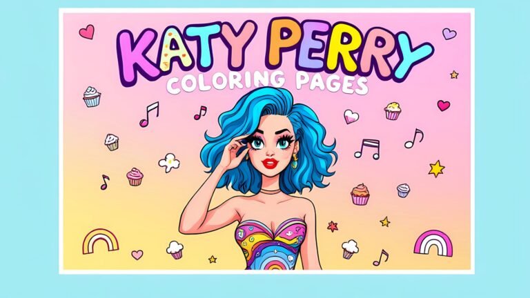 15 Free Katy Perry Coloring Pages (PDF Printables)