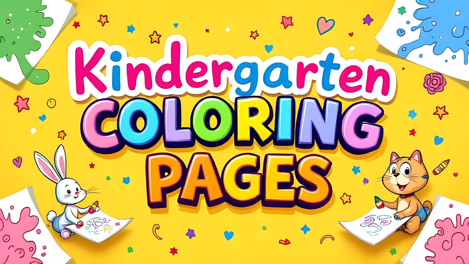 15 Free Kindergarten Coloring Pages (PDF Printables) - Freentable