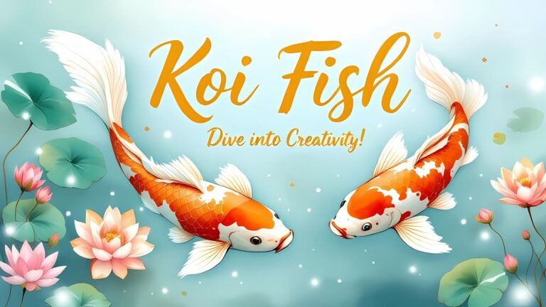 15 Koi Fish Coloring Pages (Free PDF Printables)