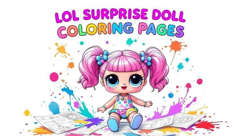 Free Printable LOL Surprise Doll Coloring Pages – 18 Adorable Designs Full of Glittery Glam & Girl Power!