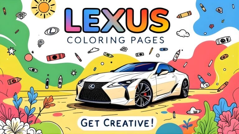 15 Free Lexus Coloring Pages (PDF Printables)