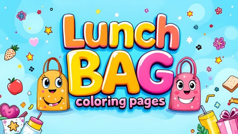 15 Free Lunch Bag Coloring Pages (PDF Printables)