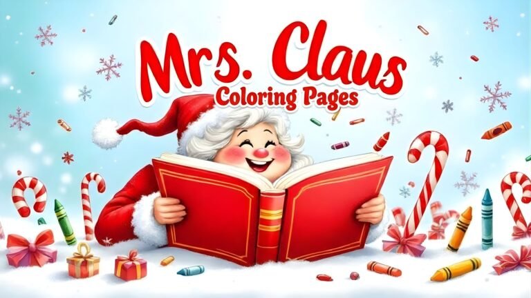 15 Free Mrs. Claus Coloring Pages (PDF Printable)