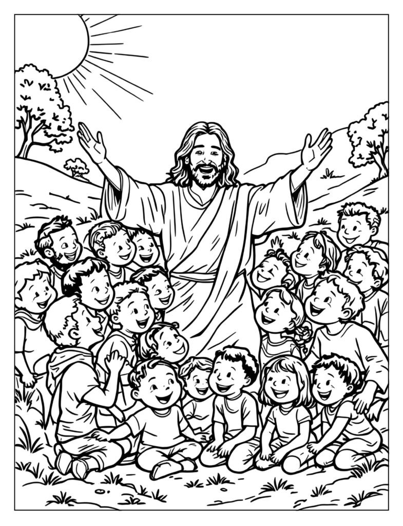 New life blooming with empty tomb coloring page