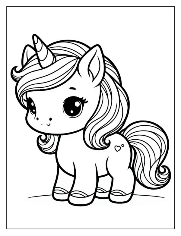 Free Printable Baby Unicorn Coloring Pages – 16 Free Printables Full of ...
