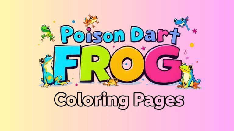 15 Free Poison Dart Frog Coloring Pages (PDF Printables)