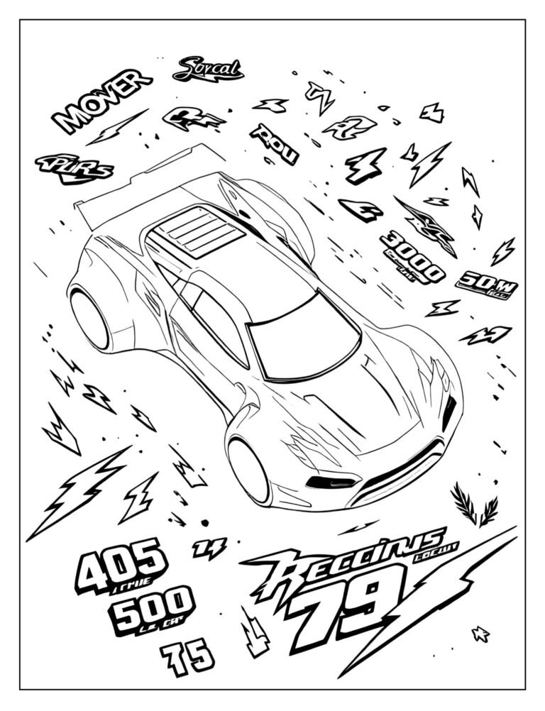 15 Free Remote Control Car Coloring Pages (PDF Printables) - Freentable
