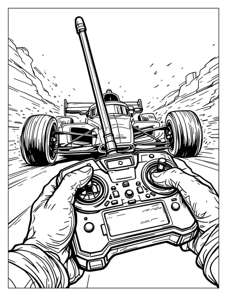 15 Free Remote Control Car Coloring Pages (PDF Printables) - Freentable