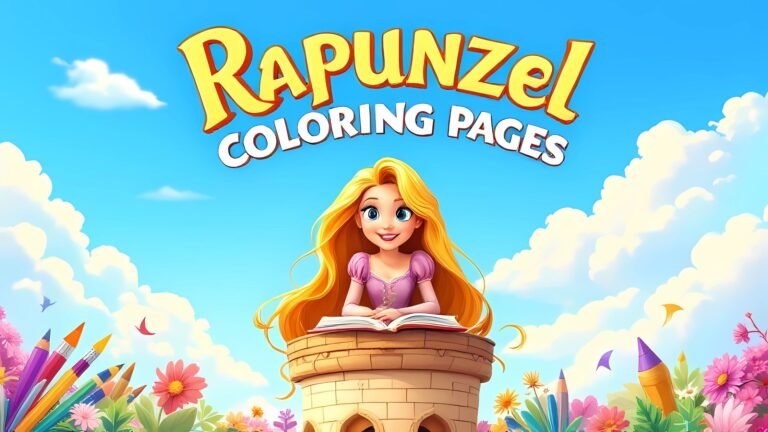 Free Printable Rapunzel Coloring Pages – 16 Free Printables Full of Magic, Braids & Adventure!