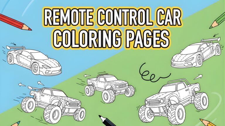 15 Free Remote Control Car Coloring Pages (PDF Printables)