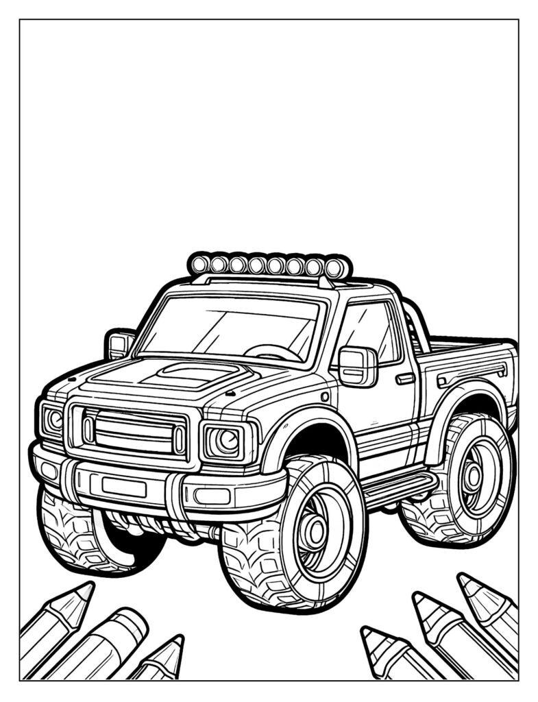 Futuristic line art of a transforming robot racer car or stylized vehicle with mechanical features.