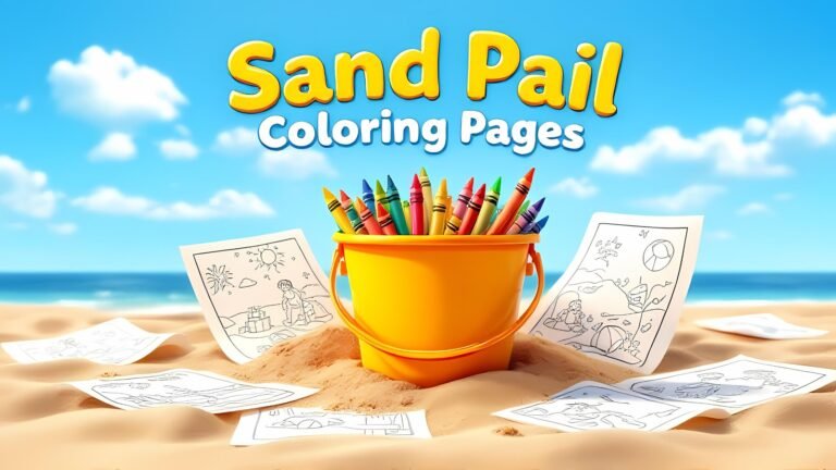 15 Free Sand Pail Coloring Pages (PDF Printables)