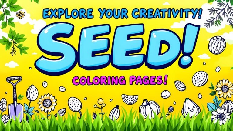 15 Free Seeds Coloring Pages (PDF Printables)
