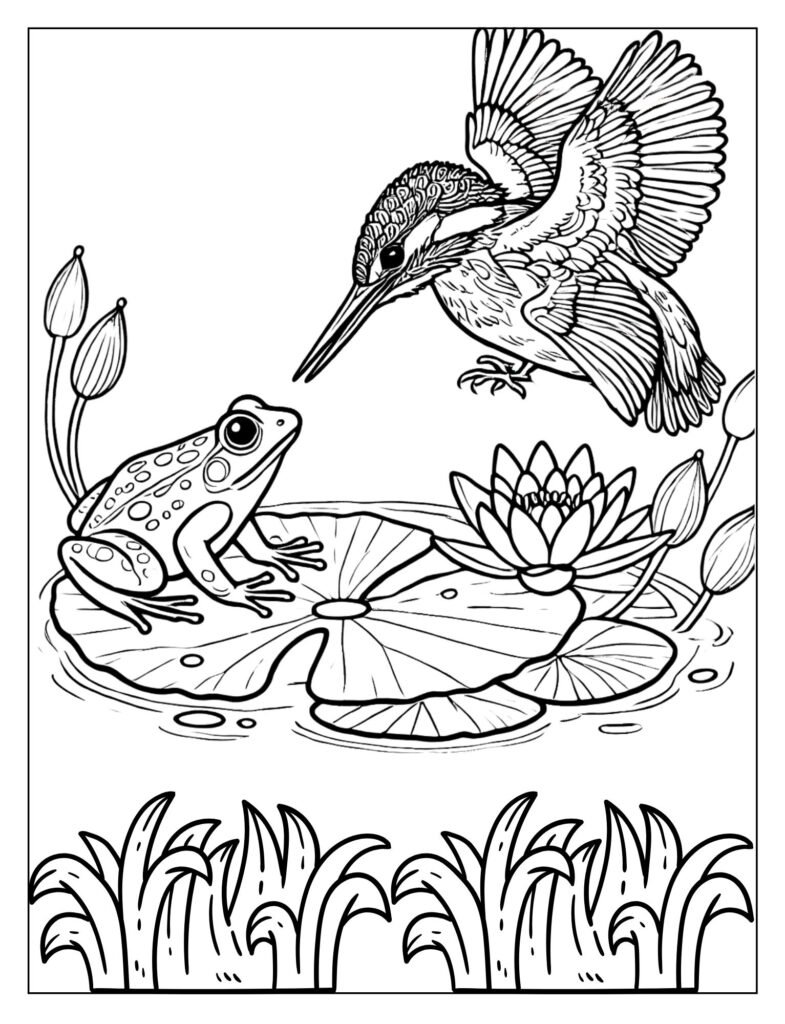A collection of humorous images featuring kingfishers in comical or unusual poses.