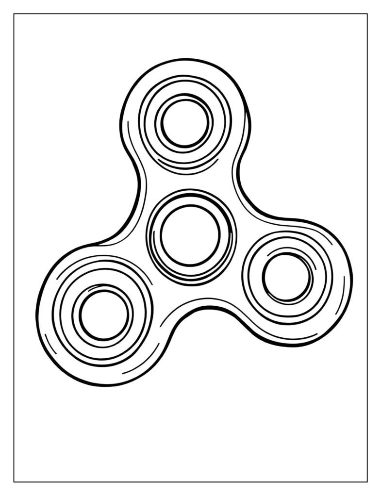 Plain, chunky, simple two-arm fidget spinner with no extra decoration.