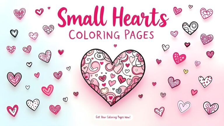 15 Free Small Hearts Coloring Pages (PDF Printables)