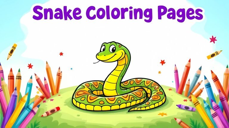 100 Free Printables Snake Coloring Pages