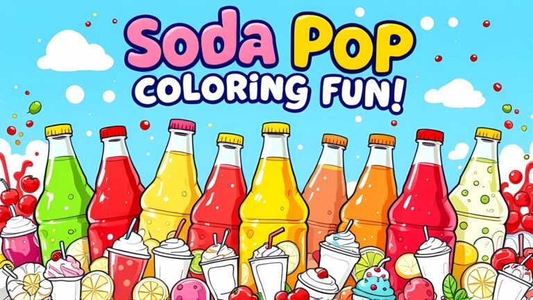 15 Free Soda Pop Coloring Pages (PDF Prinatables)